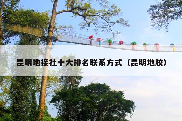 昆明地接社十大排名联系方式（昆明地胶）