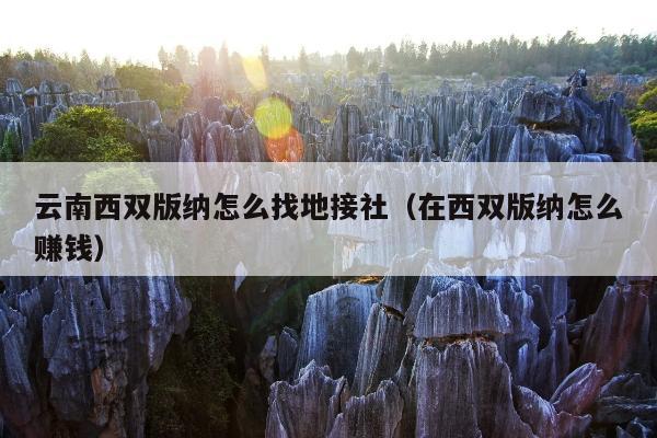 云南西双版纳怎么找地接社（在西双版纳怎么赚钱）