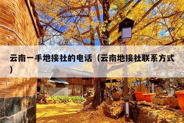 云南一手地接社的电话（云南地接社联系方式）