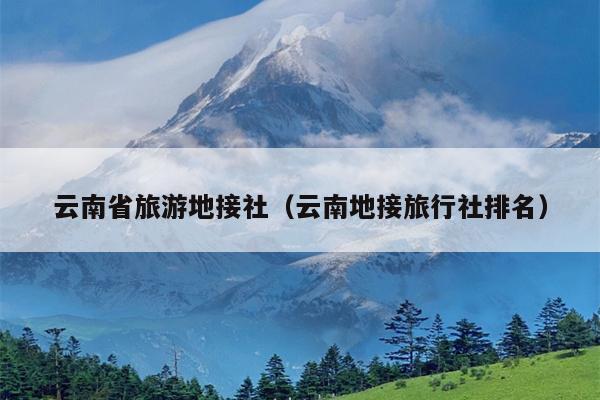 云南省旅游地接社（云南地接旅行社排名）