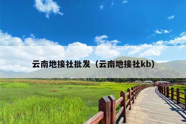 云南地接社批发（云南地接社kb）