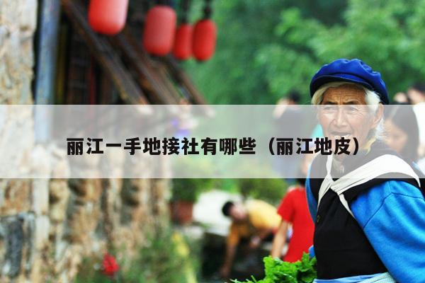 丽江一手地接社有哪些（丽江地皮）