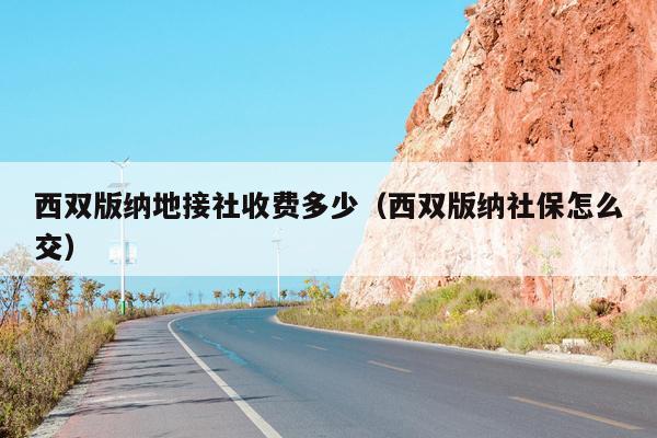 西双版纳地接社收费多少（西双版纳社保怎么交）
