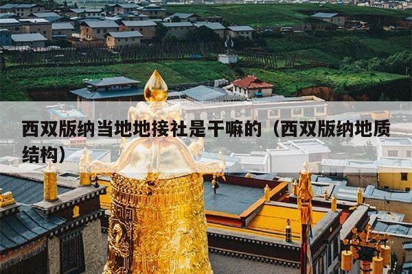 西双版纳当地地接社是干嘛的（西双版纳地质结构）