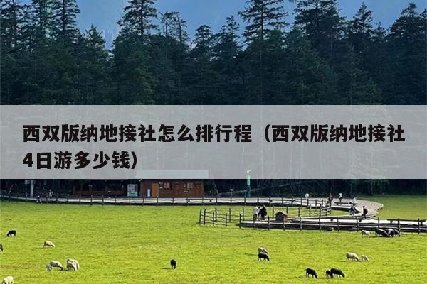西双版纳地接社怎么排行程（西双版纳地接社4日游多少钱）