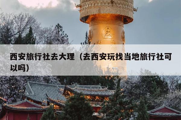 西安旅行社去大理（去西安玩找当地旅行社可以吗）